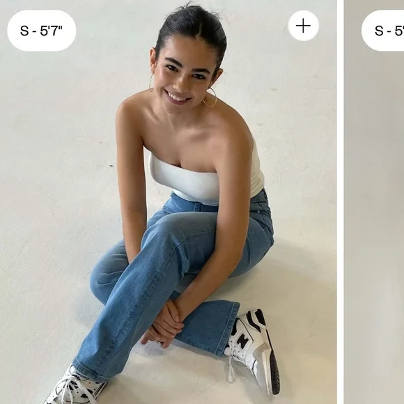 DJERF AVENUE tube top sugar NWT - small - Picture 5 of 15